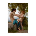 Trademark Fine Art Bouguereau 'A Young Girl Defending Herself against Eros' Canvas Art, 22x32 AA01658-C2232GG